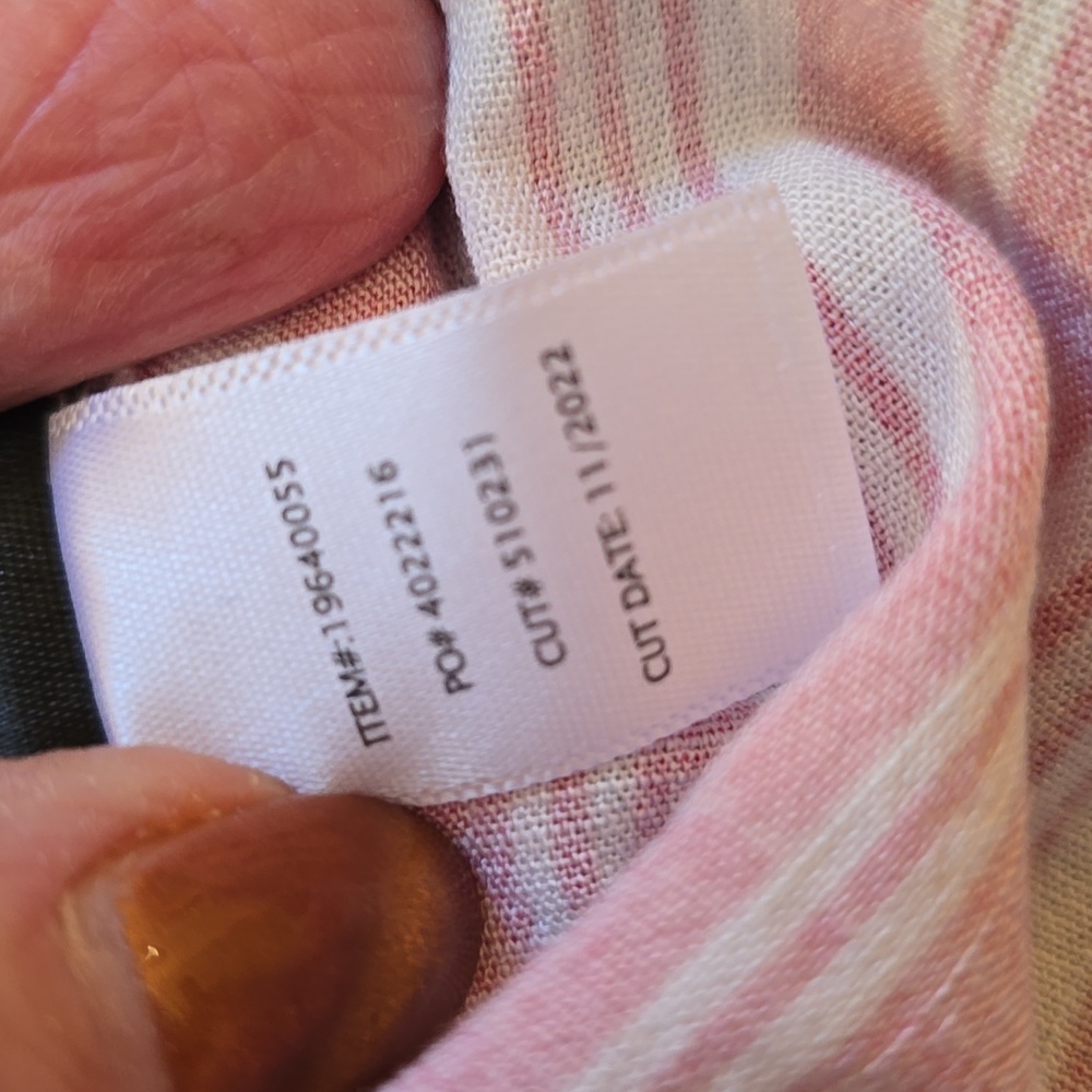 EUC TORRID Pink and White Striped Button-Up Shirt SZ 5 Or 5X Long Sleeve - Picture 7 of 7